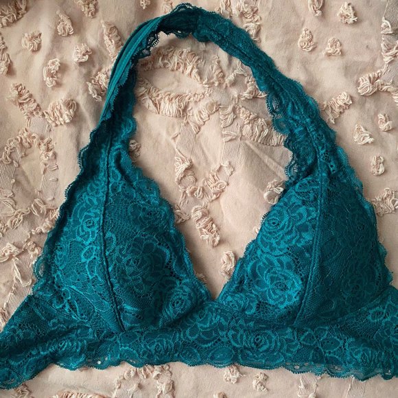 Free Press Teal Halter Bralette - Picture 2 of 4